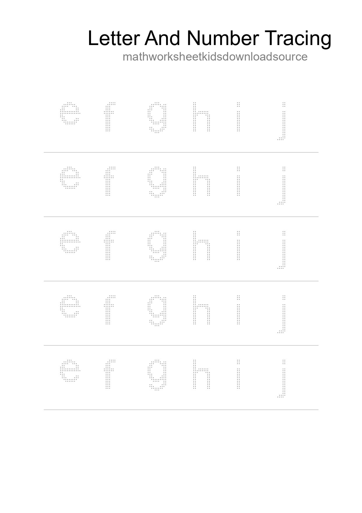 Printable Tracing Worksheet For Kids - Part 109