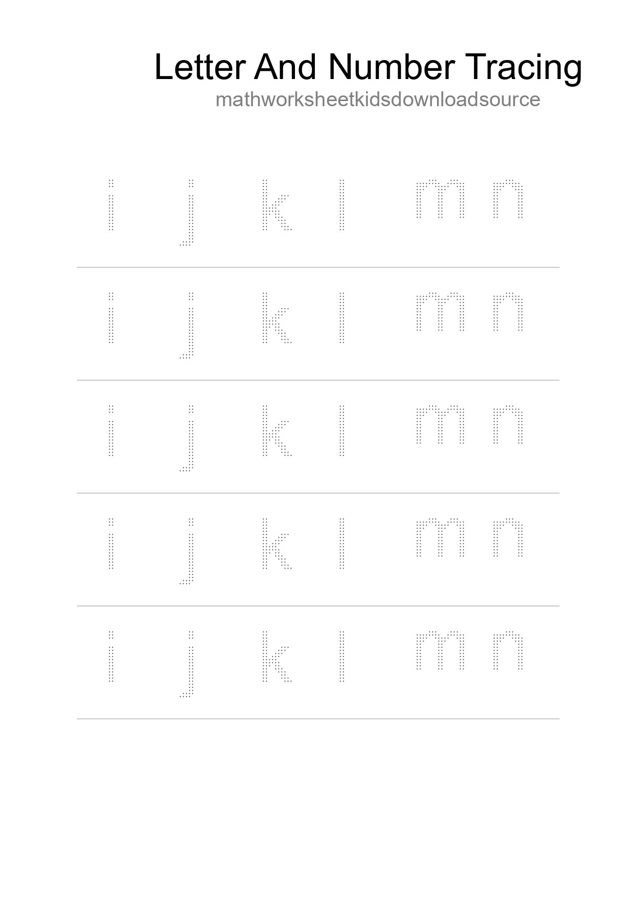 Printable Tracing Worksheet For Kids - Part 43