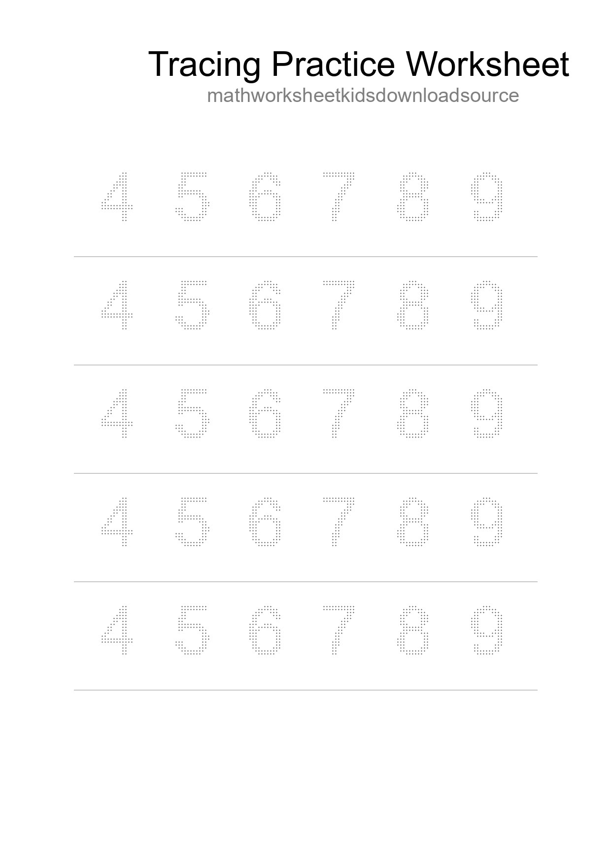 Printable Tracing Worksheet For Kids - Part 98